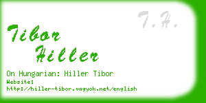 tibor hiller business card